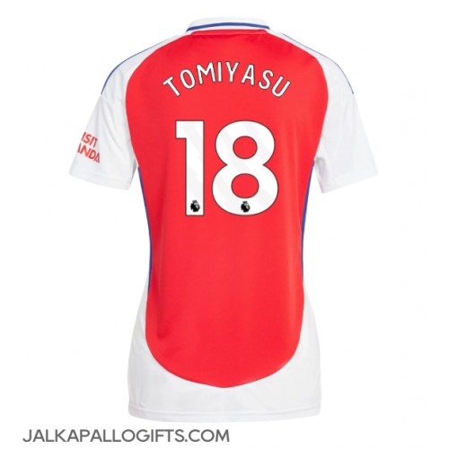 Arsenal Takehiro Tomiyasu #18 Kotipaita Naiset 2024-25 Lyhythihainen